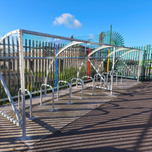 Curved Cycle Shelter (20 space)