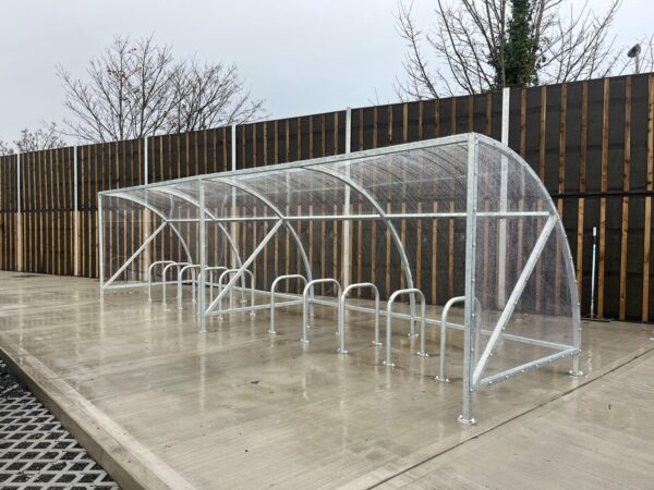 Curved Cycle Shelter (20 space) - Image 3