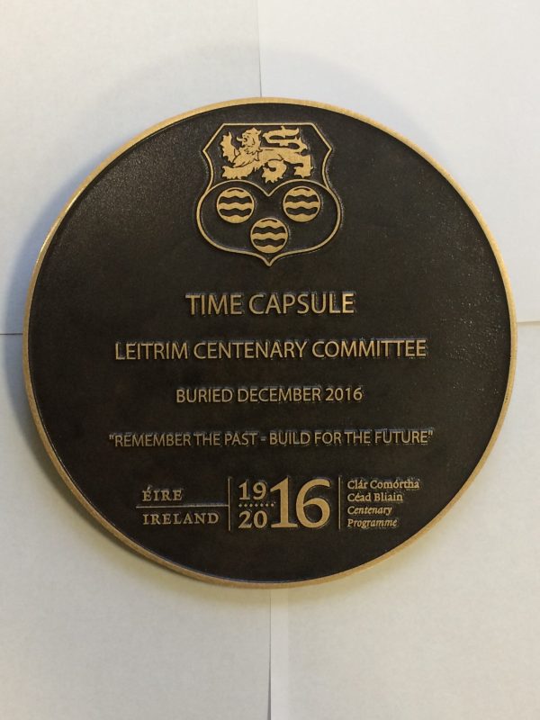 Bronze Round Plaque Leitrim