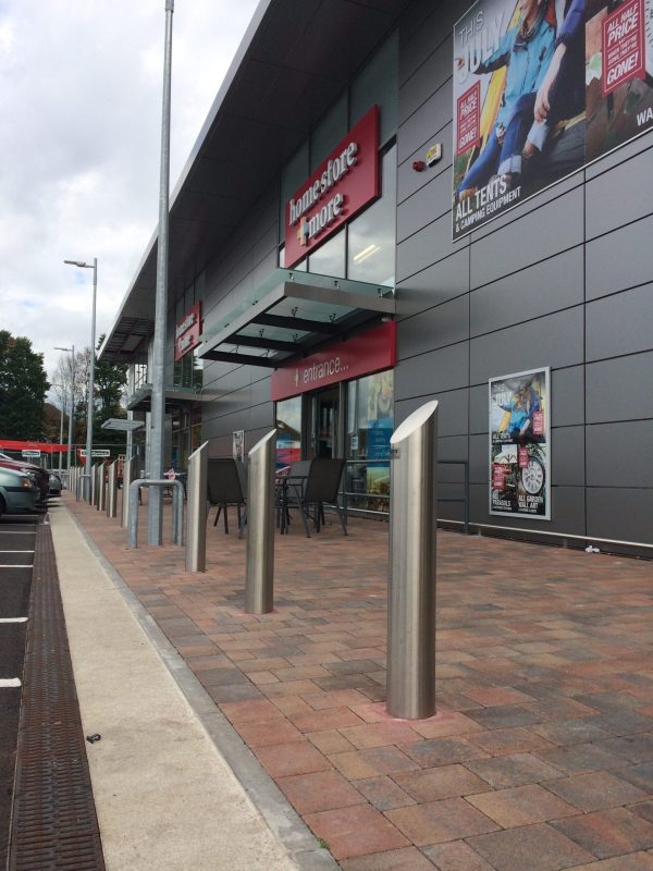 Slice Top Stainless Steel Bollard - Image 3