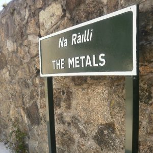 Cast Sign On Box Frame