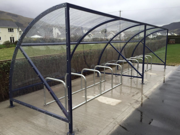 Curved Cycle Shelter (20 space)