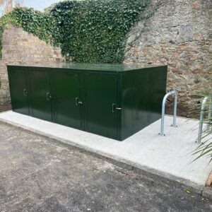 horizontal bike locker