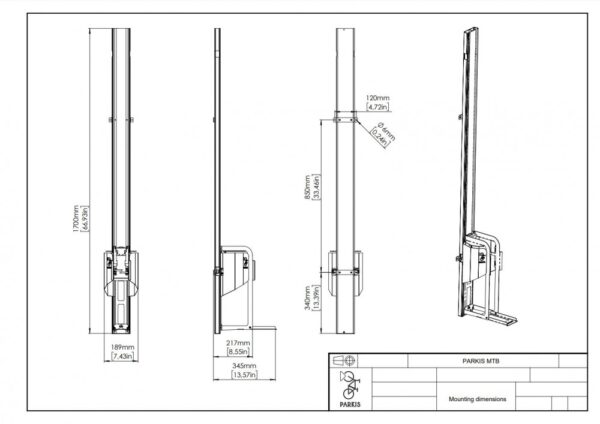Parkis Vertical Bike Racks - MTB - Image 4